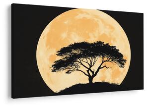 Kép – Fa arany teliholdban II. (90x60 cm)