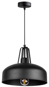 Glimex BELL fekete állítható függőlámpa 1x E27 + ajándék LED izzó