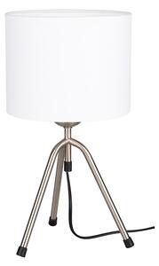 Tami asztali lámpa E27-es foglalat, 1 izzós, 60W szatén-fekete-fehér