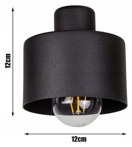 Glimex Lavor állólámpa fekete 2x E27 + ajándék LED izzók