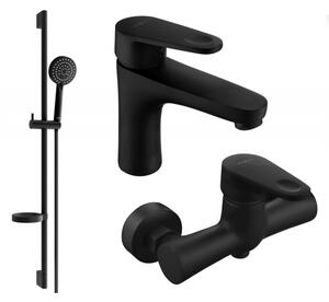 Mexen Kama DS75 zuhanyszett, fekete - 72504DS75-70