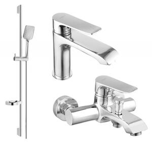 Mexen Pecos DS62 kád csaptelep készlet, króm - 72703DS62-00