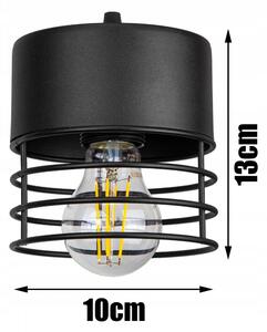 Glimex Carol állítható függőlámpa fekete 2x E27 + ajándék LED izzók