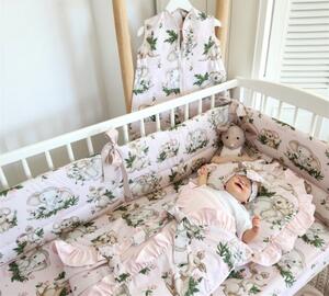 Baby Shop ágynemű huzat 90*120 cm - Baba állatok rózsaszín