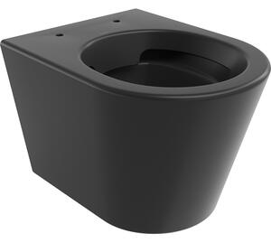 Mexen Rico perem nélküli WC csésze, fekete matt - 3372XX85