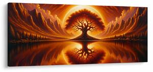Kép – Fa a véres napban (120x50 cm)