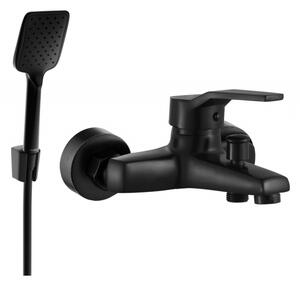 Mexen Caro R62 kád csaptelep zuhanyszettel, fekete - 74663R62-70