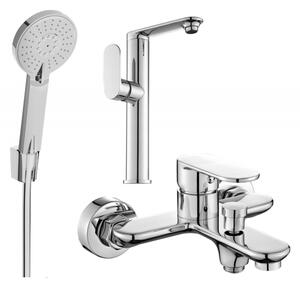 Mexen Milo R40 fürdőkád csomag, króm - 713153R40-00