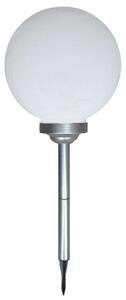 Polifach 4 LED-es kerti Napelemes Lámpa 30cm - Gömb (P-030) #szür