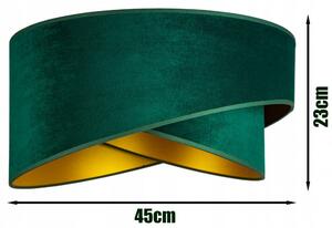 Zöld színű függőlámpa Glimex Abazur Premium 1xE27 GA0109