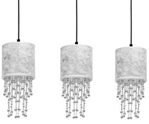 Milagro ALMERIA ezüst függőlámpa (MLP6435) 3xE27 + ajándék LED izzók