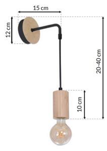Milagro LINES állítható fali lámpa (MLP8824) 1xE27 + ajándék LED izzó