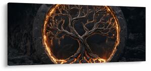 Kép – Életfa lávában I. (120x50 cm)