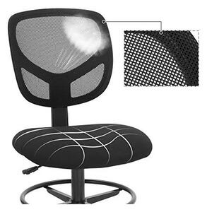 Irodai szék Songmics, fekete, OBN15BK, 60x60x117 cm