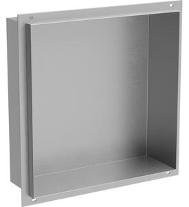 Mexen X-Wall-NR fali fali párkány perem nélkül 30 x 30 cm, inox - 1911303010