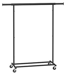 Gurulós ruhaállvány, Songmics, 90 kg, HSR13BKV1, fekete