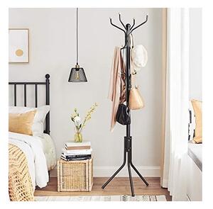 Fa formájú fogas, Songmics, fém, fekete, 182 cm