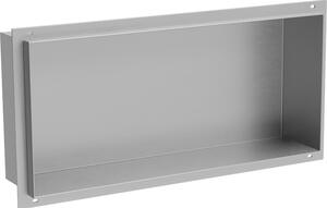 Mexen X-Wall-NR bemélyített polc perem nélkül, 45 x 20 cm, inox - 1911452010