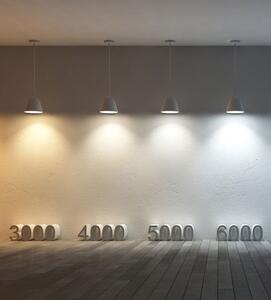 Berge 40cm 9W fekete fali LED lámpa 4500K természetes fehér fény