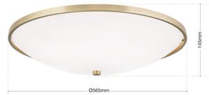 AIDA klasszikus mennyezeti lámpa, patina, 56 cm