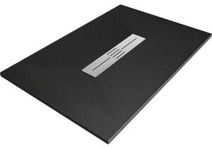 Mexen Toro téglalap alakú zuhanytálca SMC 100 x 70 cm, fekete - 43707010
