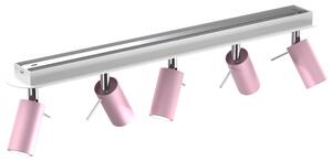Milagro PRESTON rózsaszín mennyezeti lámpa (MLP7629) 5x mini GU10