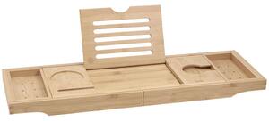 Mexen Bamboo fürdőkád polc 70-105 cm, természetes bambusz - 701170-00
