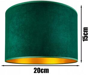 Abazur Premium zöld függőlámpa 20cm 1xE27