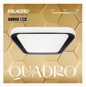Távirányítós mennyezeti LED lámpa 38W Milagro Quadro Black 38W 3000-6000K 2680lm (ML7929)