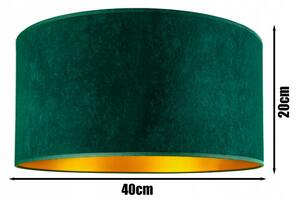 Abazur Premium zöld függőlámpa 40cm 1xE27