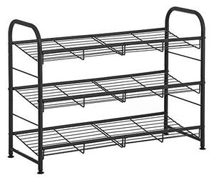Cipőtároló, Songmics, fekete, 68.5x27.5x49.5 cm