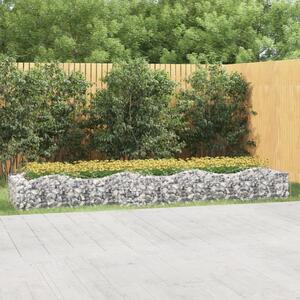 Íves horganyzott vas gabion magaságyás 400x100x50 cm