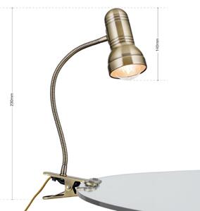 WILHELM modern csíptethetős szpot lámpa, patina