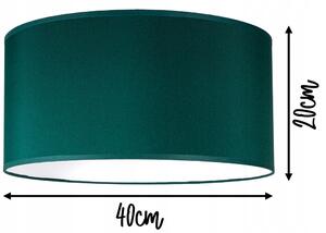 Zöld állólámpa Ø40cm búrával Glimex Abazur 1xE27 | GA0202