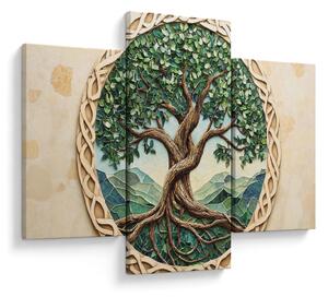 Kép – Fonott életfa (90x60 cm)