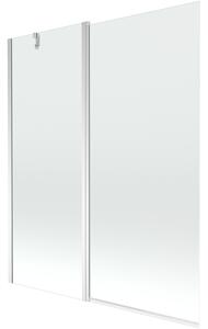 Mexen Flip 2-szárnyú fürdőkád paraván 140 x 150 cm, átlátszó, króm - 894-140-101-01-00