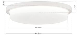 LEROX modern LED mennyezeti lámpa, 30 cm, fehér