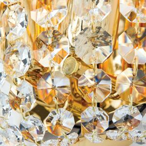 SHERATON klasszikus kristály fali lámpa, arany, 2xE14