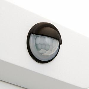 HENDRYK modern kültéri LED fali lámpa mozgásérzékelővel, matt fehér