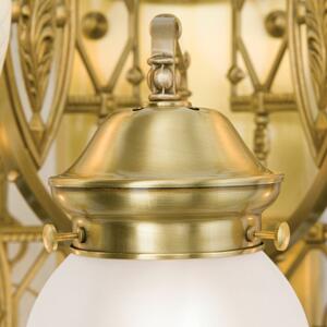 BUDAPEST szecessziós fali lámpa, ötös, bronz
