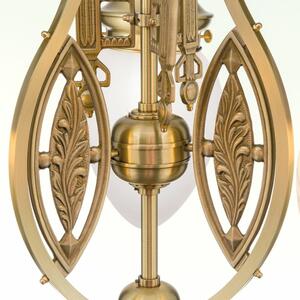 BUDAPEST szecessziós bronz csillár, három karú