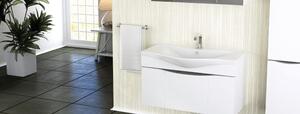 Sanovit ALBATROS 80 cm széles fali, pultba és bútorba építhető kerámia mosdó