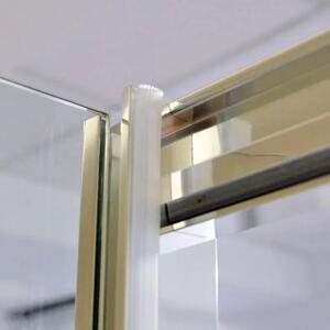 Diplon 80x80 cm szögletes harmonika ajtós zuhanykabin, 6 mm edzett üveggel, 185 cm magas