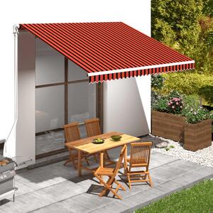 VidaXL narancssárga és barna vászon napellenző tető 400 x 300 cm