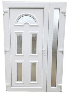 Remy-LN- Műanyag bejárati ajtó / fehér / 138x208 / NYITHATÓ OLDALLAL -