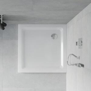 Mexen Flat Slim 70x70 szögletes lapos akril zuhanytálca, 5 cm magas