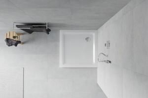 Mexen Flat Slim 100x100 szögletes lapos akril zuhanytálca, 5 cm magas