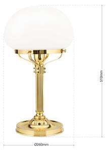 WIENER NOSTALGIE asztali lámpa, patina, 51 cm