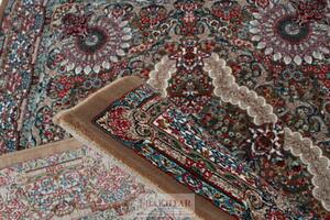 Perzsa szőnyeg barna Medalion 160x230 prémium perzsa gépi szőnyeg akrilból
