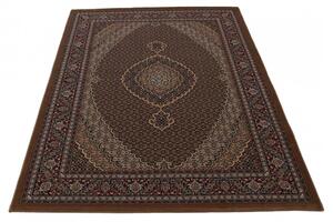 Perzsa szőnyeg barna Mahi 140x200 prémium perzsa gépi szőnyeg akrilból